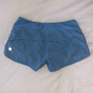 Lululemon Baby Blue Running Shorts